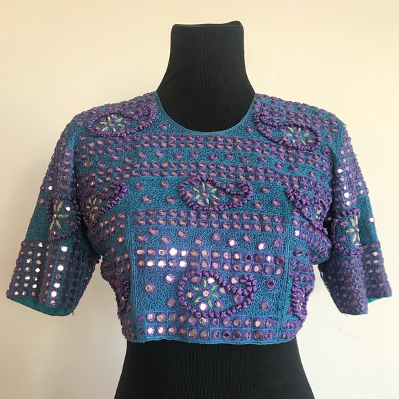 NWT Urban Outfitters/PUR Embroidered Crop Top - Picture 1 of 7